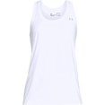 thumbnail image 2 of Under Armour Women's Tech Solid Tank Top , White (100)/Metallic Silver, Medium, 2 of 2