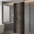 thumbnail image 3 of Leopard Print Window Privacy Film, Chic Abstract Black Brown Animals Texture Static Cling UV Sun Blocking Heat Control Window Tint, Non-Adhesive One Way Windows Privacy Cover 29.5''x78.7'', 3 of 7