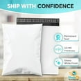 thumbnail image 5 of Shop4Mailers 12x15.5 3 Mil Heavy Duty Thick Large Shipping Poly Mailer Bags, Waterproof and Tear-Resistant Postal Package Envelopes, Permanent Adhesive Seal (500 Pack), 5 of 6