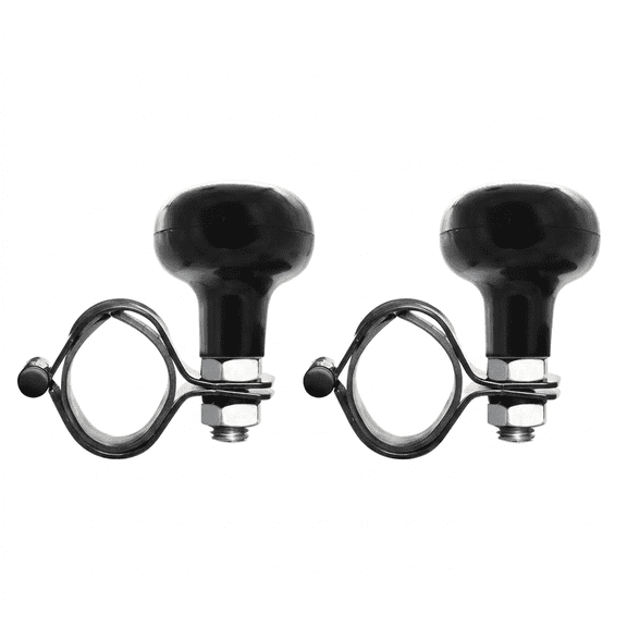 2PCS Steering Wheel Spinner Knob Black