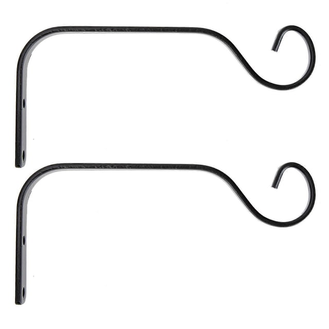 2pcs Planter Pot Hanging Hooks Iron Wall-mounted Hooks Flower Pot Hanging Brackets
