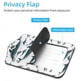 thumbnail image 3 of Square 2Pack PU Leather Dolphins Cruise Luggage Tag with Privacy Cover and Stainless Steel Ring - Suitable for Travel Handbags Backpacks Luggage Tags, 3 of 6