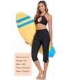 thumbnail image 2 of RELLECIGA Women's High Waisted Swim Capris Pants Long Board Shorts Beach Pants with Briefs, 2 of 8