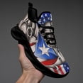 thumbnail image 3 of Puerto Rico American flag Shoes Trail Running Shoe Non-Slip Breathable Comfortable Sneakers Black Size 12, 3 of 7