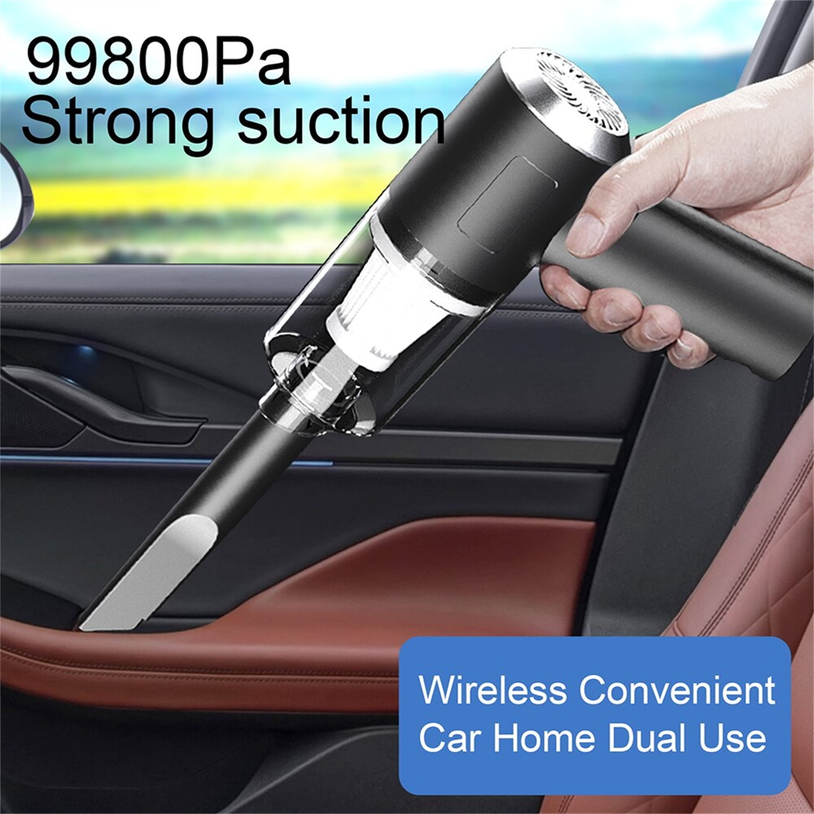 Car Vacuum Cleaner Cordless Handheld Vacuum Cordless 9000PA Suction