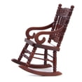 thumbnail image 2 of Miniature Wooden Rocking Chairs W/ Sofa Set Scenery Supplies Ornaments Sunnimix Sillas mecedoras de casa de muñecas, 2 of 8
