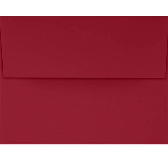 LUXPaper A2 Peel & Press Invitation Envelopes, 4 3/8 x 5 3/4, 80 lb. Garnet, 50 Pack