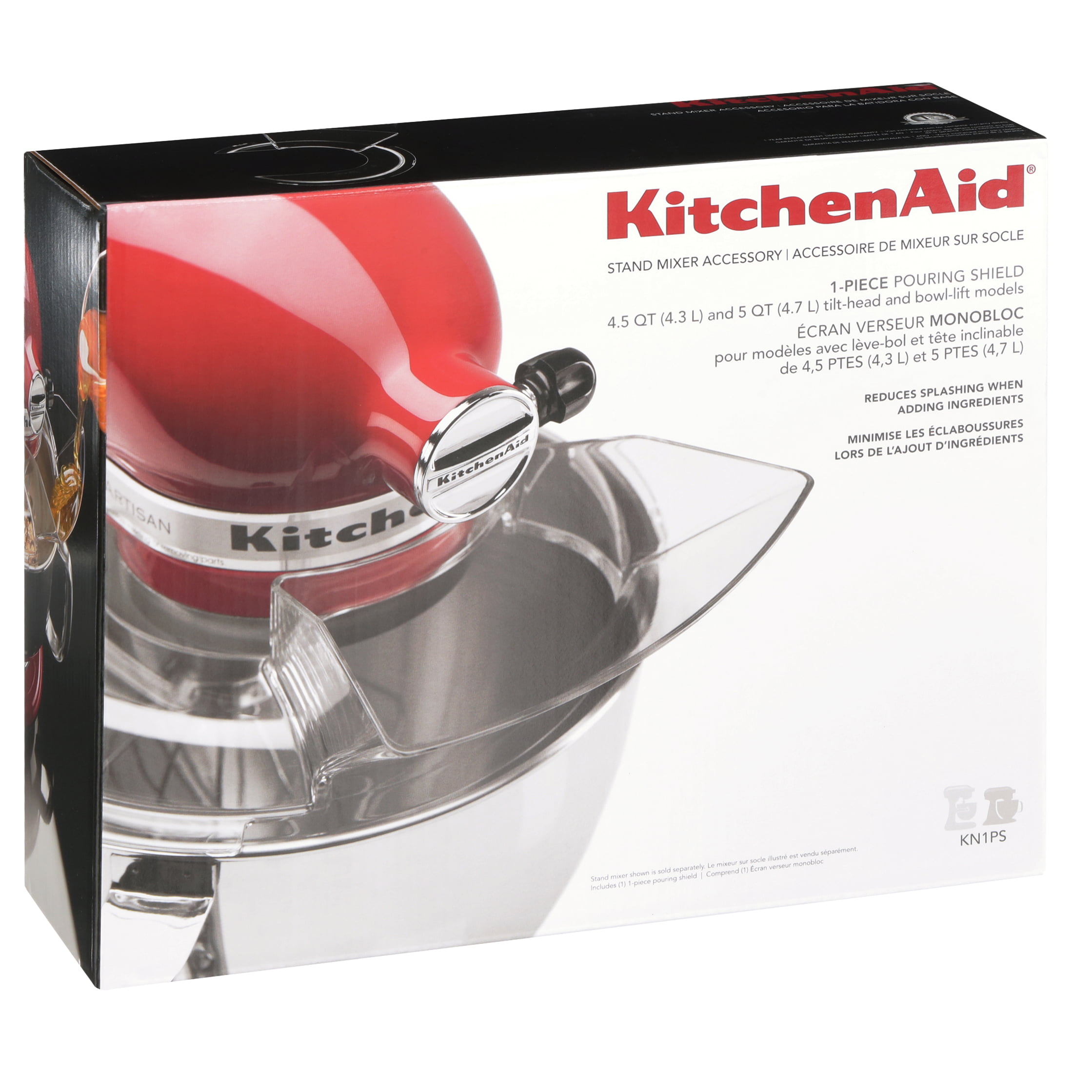 KN1PS Pouring Shield for Select KitchenAid Stand Mixers Clear KN1PS - Best  Buy