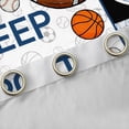 thumbnail image 4 of Homewish Eat Sleep Sports Black Out Curtains for Kids Teens Adults,Basketball Football Baseball Curtains Pack of 2 (42x63 Each),Ball Gamer Bedroom Curtains,Lightweight Room Decor, 4 of 6