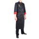 thumbnail image 5 of Conjunto de uniforme de chef unisex vintage, chaqueta y delantal negros XXL para profesionales de la cocina, 5 of 8