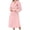 #1_Pink, variant on Women's Fuzzy Plush Robe - Long Soft Bathrobe with Pockets & Belt, Shawl Collar Warm Loungewear Sleepwear for Postpartum/Hospital