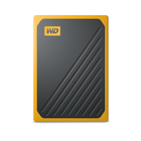 UPC: 0718037867755 | WD 500GB My Passport Go  Portable External Solid State Drive  Black with Amber Trim – WDBMCG5000AYT-WESN