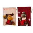 thumbnail image 1 of Bolsa de regalos de Navidad Bolsa de regalo de Papá Noel Bolsas de regalos de Navidad Reutilizables para fiesta de Navidad de cumpleaños, 1 of 5