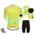thumbnail image 2 of Afdoent Mens Two Piece Outfits Men's Bike Short Sleeved Top Competitive Road Cycling Clothing Riding Set Vacation Beach Casual, 2 of 3