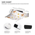 thumbnail image 3 of Zufioo Funny Chicken Print Adult Hollow Hat, Sun Protection Sports Hat - Sweat-absorbent, Adjustable Velcro Style, Unisex, Suitable for Outdoors, 3 of 7