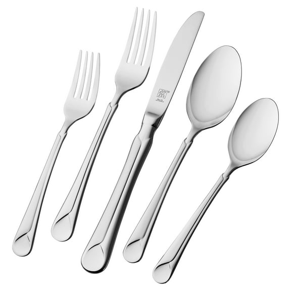 ZWILLING Provence 45-Piece 18/10 Stainless Steel Flatware Set, Silver