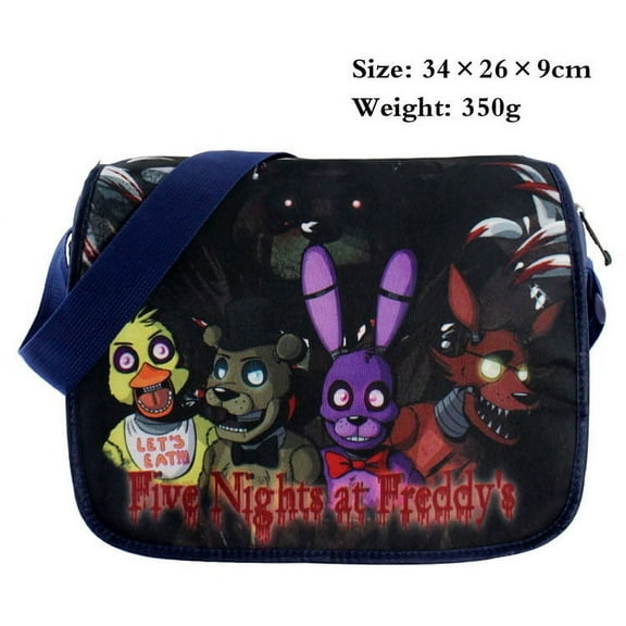 Anime World Five Night at Freddy Messenger Bag, Multicolor, 1-Piece
