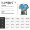 thumbnail image 4 of Rocae Elephant Giraffe for Men's Moisture-Wicking Crew Tee - T-Shirt for Sports, Outdoor Activities, and Casual Wear, 4 of 9