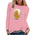 thumbnail image 3 of GERsome Women's Long Sleeve Tops Bavarian Oktoberfest Traditional National Print Casual Loose Crew Neck Shirts for Women(S-XXXL), 3 of 5