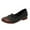 Black, variant on Fesfesfes Loafers Women Round Toe Soft Synthetic Retro Shoes Shallow Mouth Shoes Retro Shoes Flat Casual Casual Shoes 39(7)