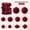 Burgundy RedB, variant on DR.Planzen 30ct Assorted Sizes Wine Red Flocked Christmas Ornaments, Mixed 3" & 2" & 1.5" Shatterproof Holiday Balls for Indoor Tree Decor