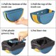 thumbnail image 4 of Contenedores de Basura Colgantes para Cocina - Recipiente para Basura Sobre el Gabinete - Contenedores de Basura Plegables (azul), 4 of 5