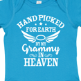 thumbnail image 4 of Inktastic Handpicked for Earth by My Grammy in Heaven with Angel Wings Boys or Girls Baby Bodysuit, 4 of 5