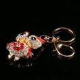 thumbnail image 6 of Yosoo Sparkling Charm Rhinestone Alloy Metal Keychain Keyring Handbag Bag Decoration Clear Big Eyed Owl(Black and red), 6 of 7