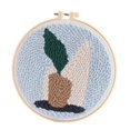 thumbnail image 1 of yuksok Punch Embroidery Punch Tool Threader Fabric Embroidery Hoop Yarn Planter, 1 of 7