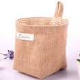 thumbnail image 3 of EeaseMX Bolsa de almacenamiento de pared de algodón y lino, para colgar sobre la puerta, organizador de artículos diversos para dormitorio, sala de estar y baño (patrón aleatorio)., 3 of 8