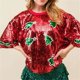 thumbnail image 2 of Sudaderas con lentejuelas de moda navideña 2024 para mujer, lindas camisetas de suéter de gran tamaño con gráfico de Papá Noel, sudaderas con capucha de manga larga, 2 of 4