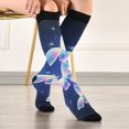 thumbnail image 5 of FREEAMG Butterfly Compression Socks for Men & Women Knee High Stockings for Running, Sport, Hiking & Travel, 5 of 7