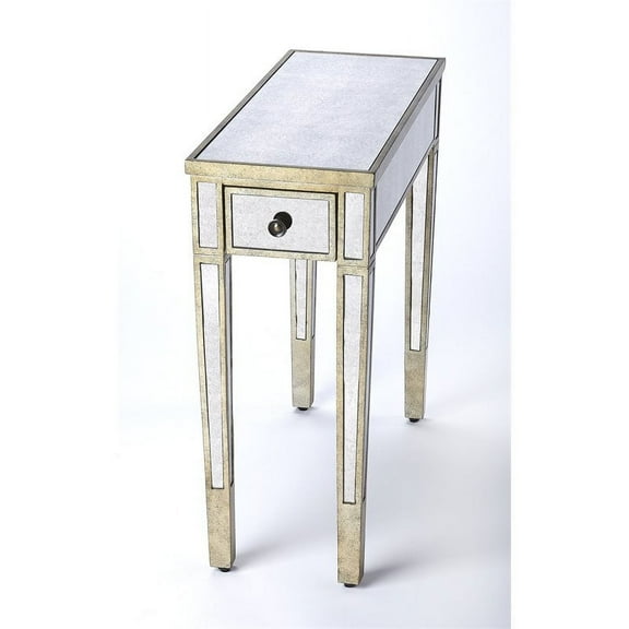 Butler Specialty Company Katarina Mirrored Chairside Table - Silver