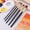 D, variant on Byujiro School Supplies 5pcs Oil Painting Brush Set Paint Brushes for Oil Painting Acrylic Paint Brushes
