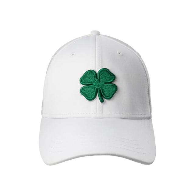 Gorra Black Clover Premium Trébol 16 Blanca con Trébol Verde 3D Talla S