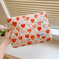 thumbnail image 3 of Computer Bag Zipper Cute Flower Laptop Sleeve for 14in Notebook (Red Heart 10 L), 3 of 10