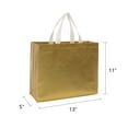 thumbnail image 4 of Reusable Shopping Bags Gift Bags with Handles Perfect for Party Favor Bags Grocery Bags Multicolor Gold 12 Pack, 4 of 7
