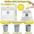 thumbnail image 5 of XUXRUS 20L White Trash Bags,165 Count Leak-Proof-Extra Thick 5.2Gal Garbage Bags, Pre-Separated Bin Liners for Bathroom, Kitchen, Living Room, 5 of 9