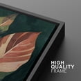 thumbnail image 6 of Framed Canvas Wall Art Tropical Leaves Botanical Print for Living Room Decoration - 24"x36" BLACK, 6 of 8