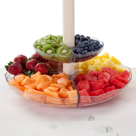 Creative Bath Sectioned Umbrella Carousel Serving Tray