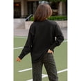thumbnail image 5 of Women's Gameday Couture  Black Cleveland Browns Oversized Long Sleeve T-Shirt, 5 of 5