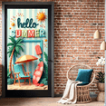 thumbnail image 3 of Colorful Theme Summer Banner Decorative Design Beach Party Backdrop Hello Lettering for Summer Party Holiday Celebration Outdoor Event, 3 of 7