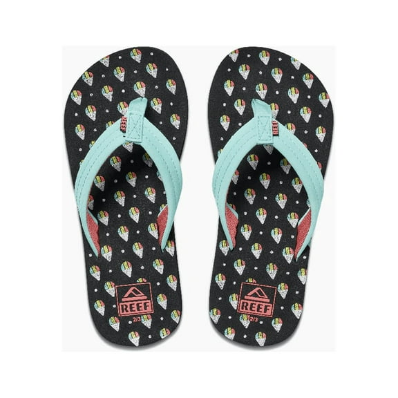 Reef Ahi Snow Cone Sandals Kids Mint Pink 13k-1k