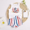 thumbnail image 2 of XBASW Newborn Baby Boys Outfits Summer Tank Top T-Shirt + Striped Shorts Holiday Party Cotton Set for 6-24M, 2 of 9