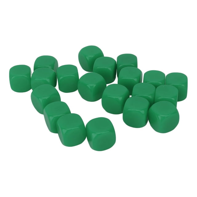 20pcs Round Corner Blank Plastic 16mm For Board Games Party, DIY Sticker, Math Counting Teaching