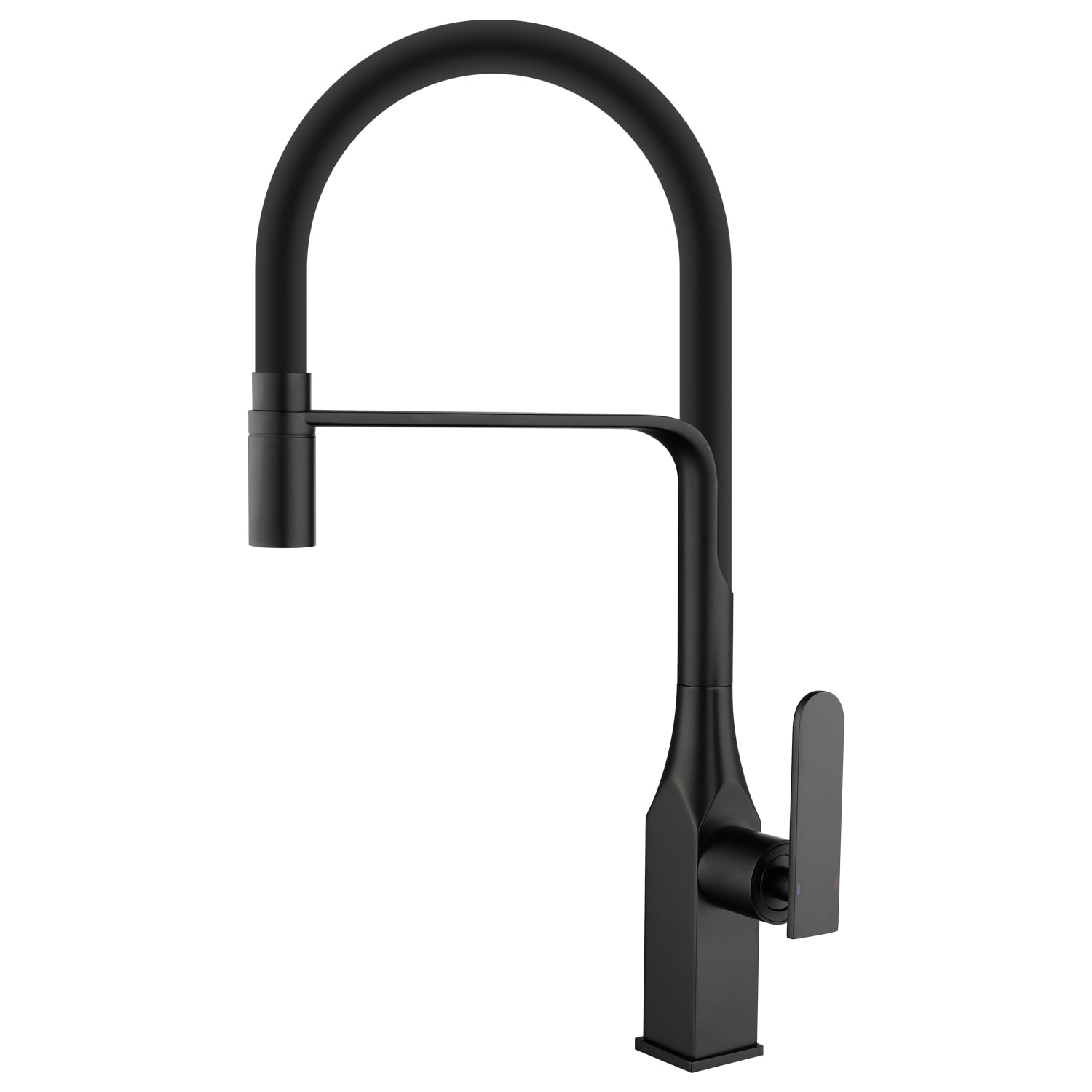 Single Handle Kitchen Faucets Silicone Hose High Arc Bathroom Basin