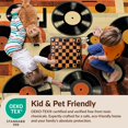 thumbnail image 4 of Design&I 4'x6' Ultra Soft Area Rug, Record Retro Vinyl Music Abstract Spinning Disc Motif Cd Shape None Fluffy Washable Non Shedding for Bedroom Living Room Home Office, 4 of 7