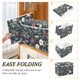 thumbnail image 2 of Yayeee Collapsible Cube Storage Bin with Lid Fabric Closet Decorative Basket with Handles, Floral Raspberry Pattern, 2 of 7