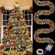 thumbnail image 3 of 5M Tinsel Garland LED Light String Lights Christmas Garland Xmas Tree Hanging Ornaments Metallic Shinny LED Lights Xmas Decor, 3 of 4
