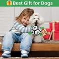 thumbnail image 2 of Pelota de fútbol para perros QDAN Dog Toy con correas para perros pequeños, 2 of 9